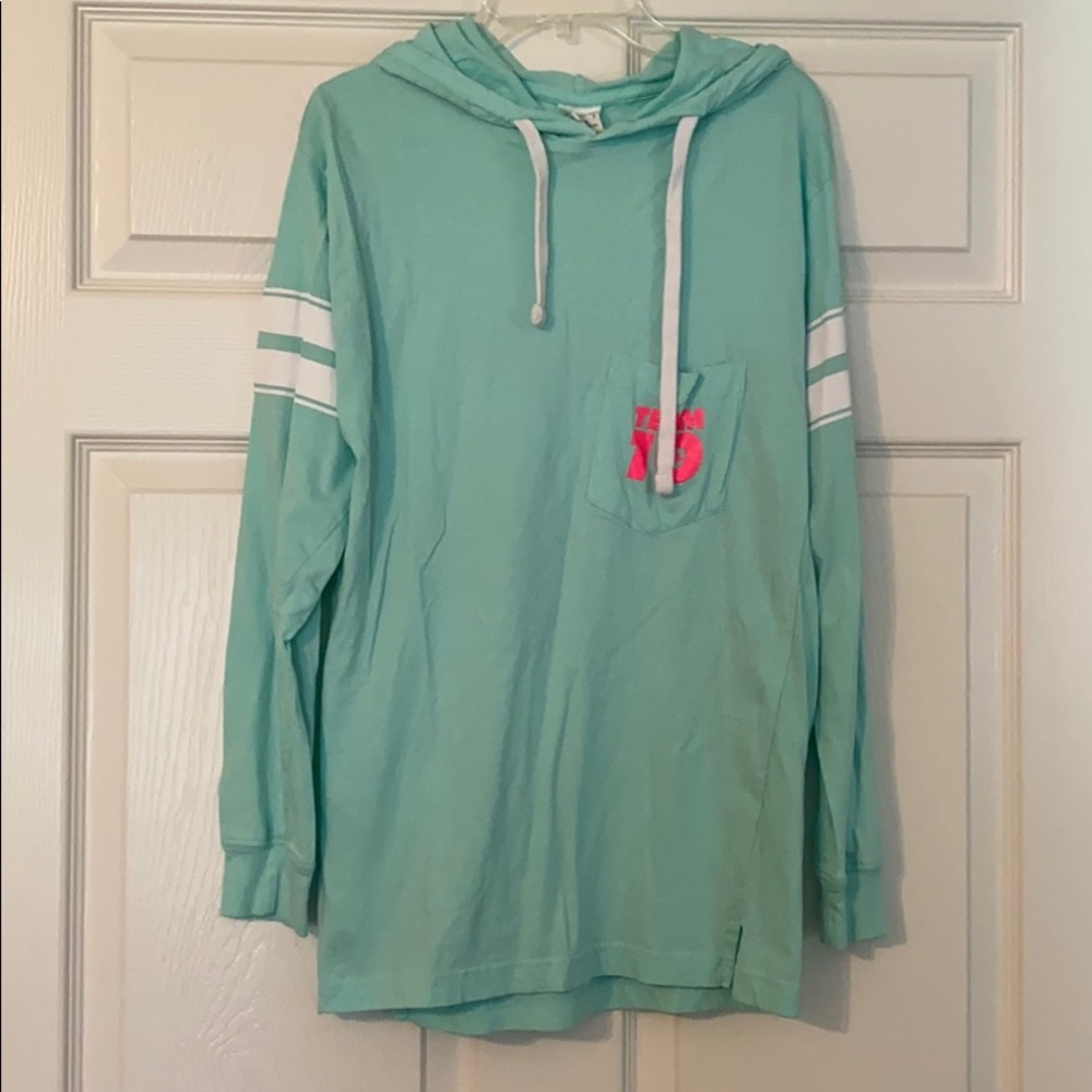 Team 10 Small Hooded Lightweight Long Sleeve Shirt